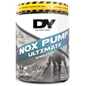 Dorian Yates Nox Pump Ultimate pre workout 400g www.predatorsgear.co.uk Bubble gum Flavour