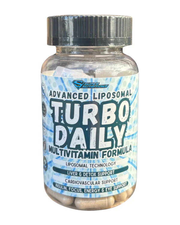 Turbo Daily Liposomal Multivitamins by Super Nutrition – 90 capsules bottle, high-absorption daily multi with vitamins, minerals & antioxidants for energy & immune support