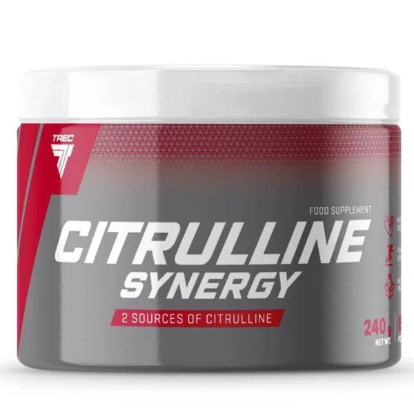 Trec Nutrition Citrulline Synergy 240g jar front view – citrulline complex powder for muscle pump and endurance