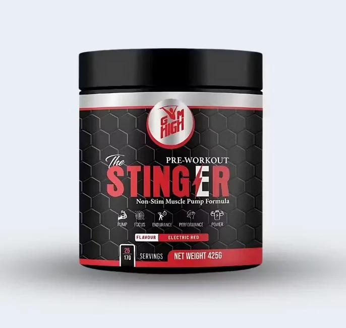 GYM HIGH 100% L-Glutamine Micronised tub front view – pure micronized L-Glutamine powder for muscle recovery, immune and gut health